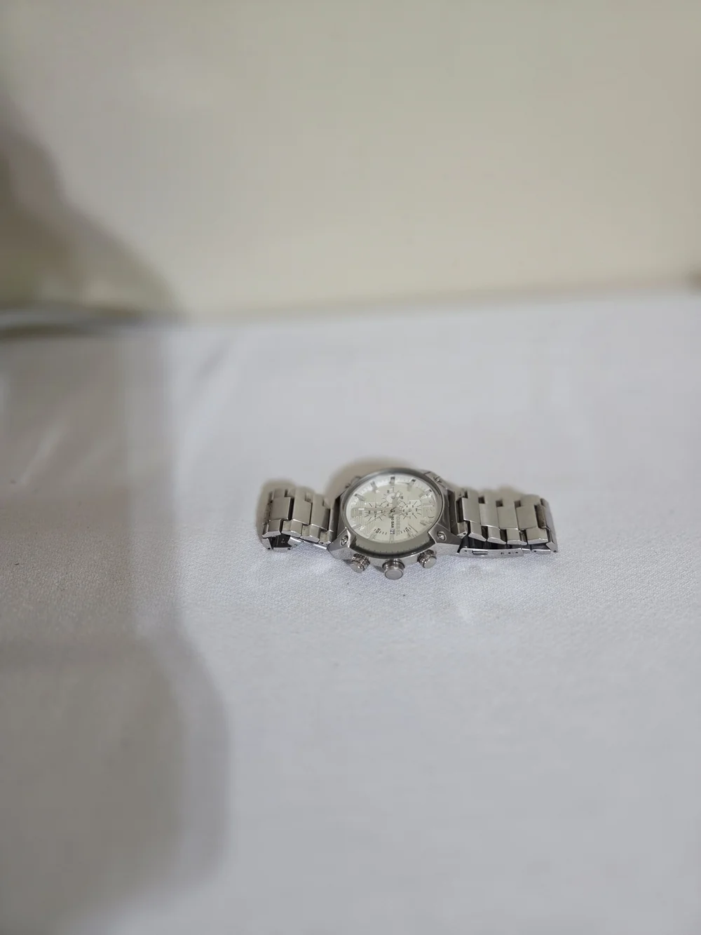 Diesel Men’s Silver Stainless Steel Watch - DZ4203 Needs Battery